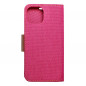 Apple iPhone 15 Portefeuilles Canvas Book Rose