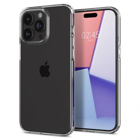 Apple iPhone 15 Pro Coque Spigen Liquid Crystal Clair comme du cristal  Transparent