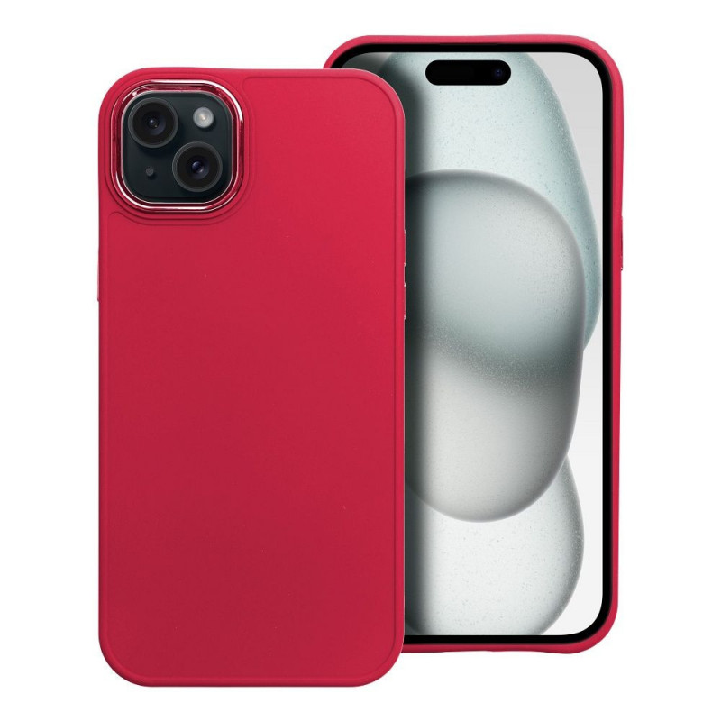 Apple iPhone 15 Plus Coque FRAME Élégant  Magenta
