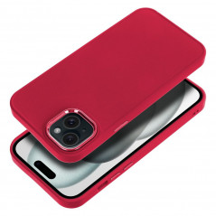 Apple iPhone 15 Plus Coque FRAME Élégant  Magenta