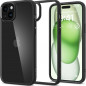 Apple iPhone 15 Plus Coque Spigen Ultra Hybrid Clair comme du cristal  Noir mat