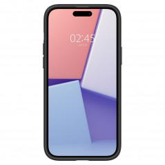 Apple iPhone 15 Plus Coque Spigen Ultra Hybrid Clair comme du cristal  Noir mat