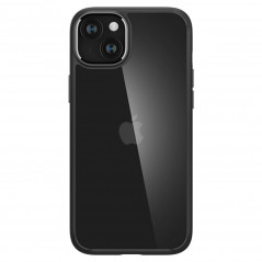 Apple iPhone 15 Plus Coque Spigen Ultra Hybrid Clair comme du cristal  Noir mat
