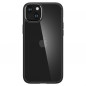 Apple iPhone 15 Plus Coque Spigen Ultra Hybrid Clair comme du cristal  Noir mat