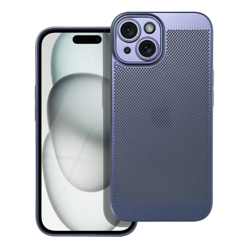 Apple iPhone 15 Coque Breezy Bleu