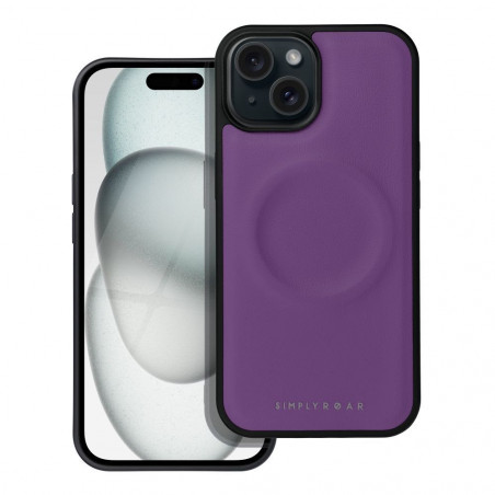 Apple iPhone 15 Coque Roar Mag Morning Élégant  MagSAFE  Violet (Purple)