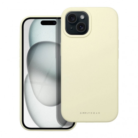 Apple iPhone 15 Coque Roar Cloud-Skin Jaune clair