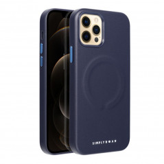 Apple iPhone 12 Pro Coque Roar Leather Mag Élégant  MagSAFE  Marine