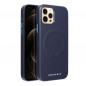 Apple iPhone 12 Pro Coque Roar Leather Mag Élégant  MagSAFE  Marine