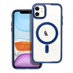 Apple iPhone 11 Coque Color Edge Mag MagSAFE  Bleu marine