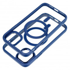 Apple iPhone 11 Coque Color Edge Mag MagSAFE  Bleu marine