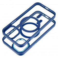 Apple iPhone 12 Pro Coque Color Edge Mag MagSAFE  Bleu marine