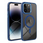 Apple iPhone 12 Coque Color Edge Mag MagSAFE  Bleu marine