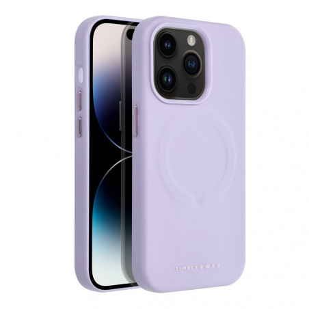 Apple iPhone 14 Pro Coque Roar Leather Mag Élégant  MagSAFE  Violet (Purple)