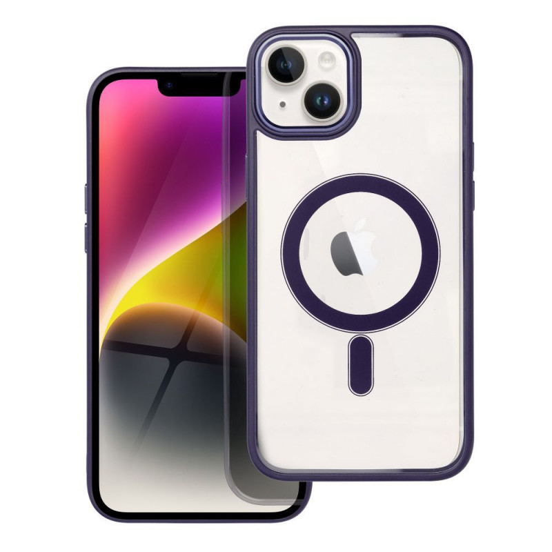 Apple iPhone 14 Plus Coque Color Edge Mag MagSAFE  Violet profond