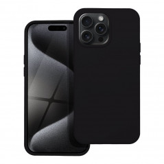 Apple iPhone 15 Pro Max Coque Silicone Élégant  Noir