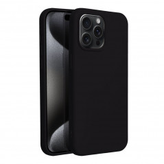 Apple iPhone 15 Pro Max Coque Silicone Élégant  Noir