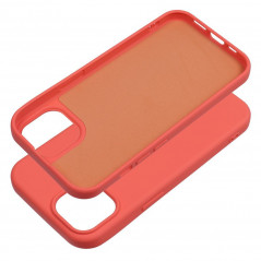 Apple iPhone 15 Coque Silicone Élégant  Pêche