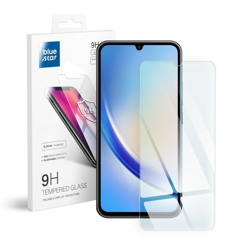 Samsung Galaxy A34 Verre trempé Blue Star 9H Transparent 