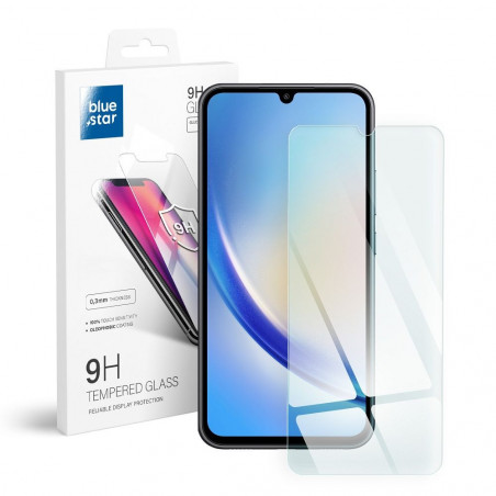 Samsung Galaxy A34 Verre trempé Blue Star 9H Transparent 
