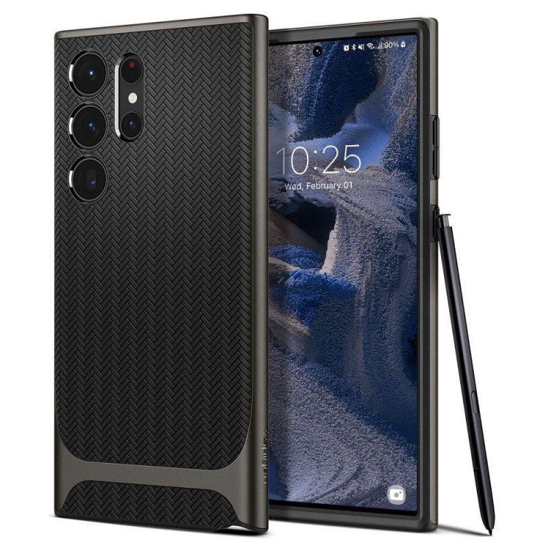 Samsung Galaxy S23 Ultra 5G Coque Spigen Neo Hybrid Gris bleuâtre foncé