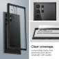 Samsung Galaxy S23 Ultra 5G Coque Spigen Ultra Hybrid Clair comme du cristal  Noir mat