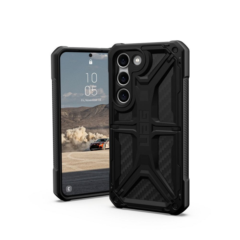 Samsung Galaxy S23 5G Coque Urban Armor Gear Monarch Étui haut de gamme  MagSAFE  Fibre de carbone