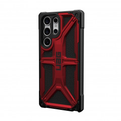 Samsung Galaxy S23 Ultra 5G Coque Urban Armor Gear Monarch Étui haut de gamme  MagSAFE  Cramoisi