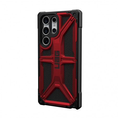 Samsung Galaxy S23 Ultra 5G Coque Urban Armor Gear Monarch Étui haut de gamme  MagSAFE  Cramoisi