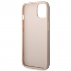 Apple iPhone 14 Coque Guess 4G Gold Logo Élégant  Rose
