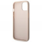 Apple iPhone 14 Coque Guess 4G Gold Logo Élégant  Rose