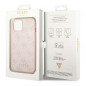 Apple iPhone 14 Coque Guess 4G Gold Logo Élégant  Rose