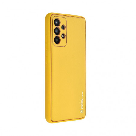Samsung Galaxy A23 5G Coque Leather Jaune