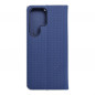Samsung Galaxy S23 Ultra 5G Portefeuilles LUNA Book Carbon Fibre de carbone, Élégant  Bleu
