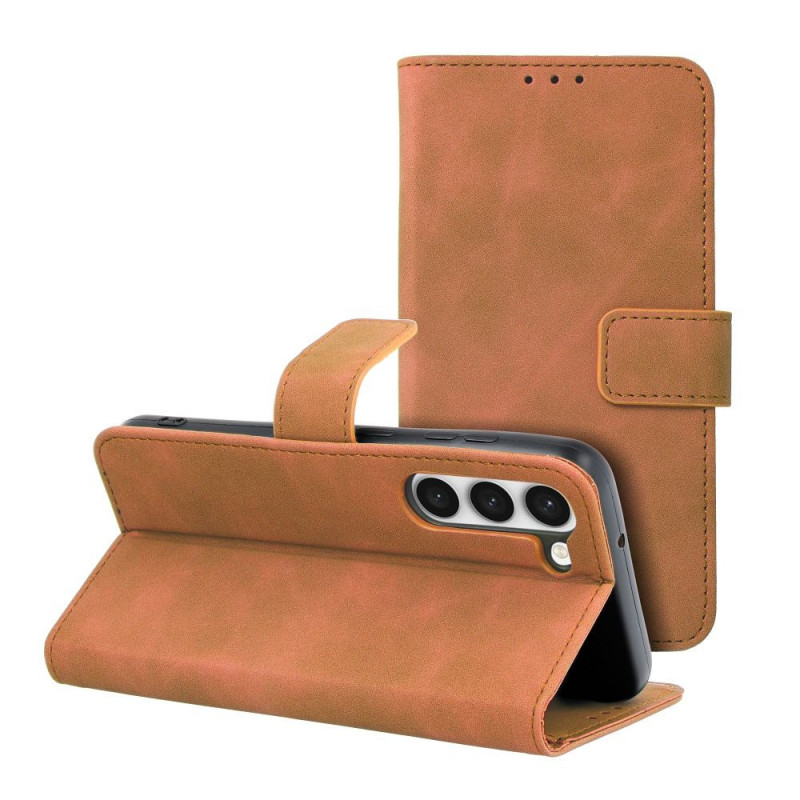 Samsung Galaxy S23 5G Portefeuilles TENDER Book Brun