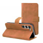 Samsung Galaxy S23 5G Portefeuilles TENDER Book Brun