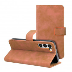 Samsung Galaxy S23 Plus 5G Portefeuilles TENDER Book Brun