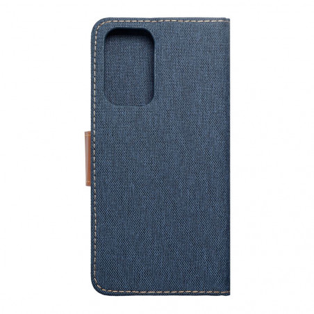 Samsung Galaxy A23 5G Portefeuilles Canvas Book Bleu marine
