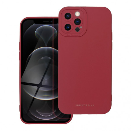 Apple iPhone 12 Pro Coque Roar Luna Monochromatique, Élégant, Un accessoire esthétique  Rouge