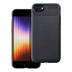 Apple iPhone SE 2020 Coque Carbon premium Élégant  Noir
