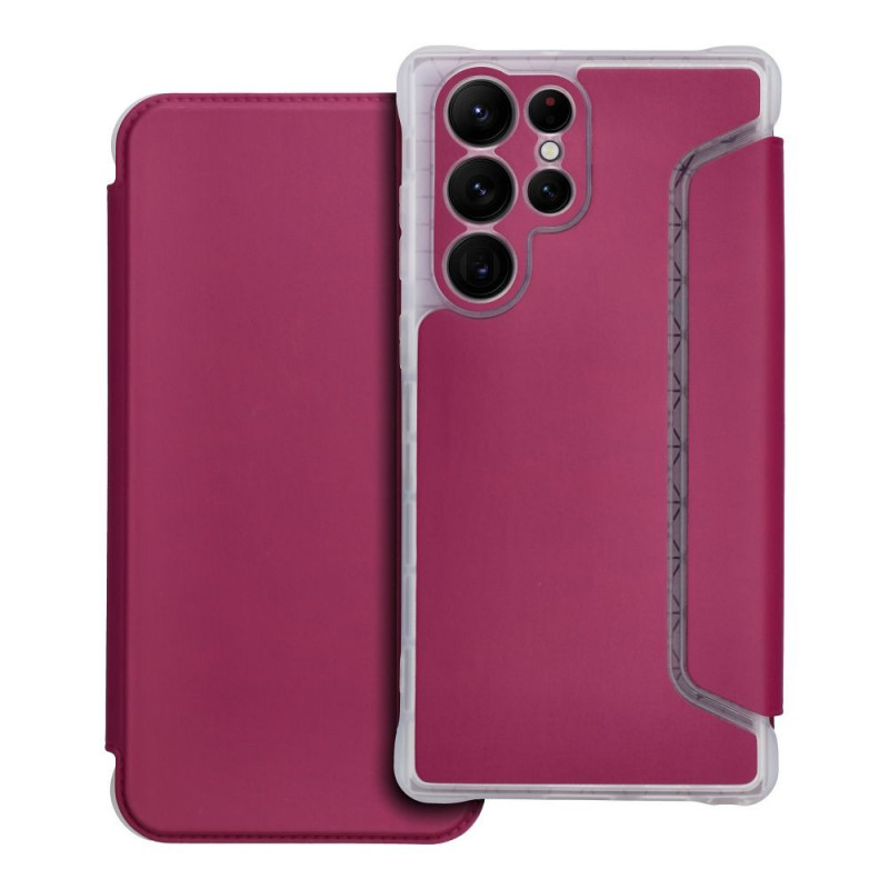 Samsung Galaxy S22 Ultra Portefeuilles Piano Book Magenta