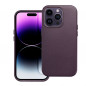 Apple iPhone 14 Pro Coque Leather Mag Cover Élégant  MagSAFE  Violet foncé