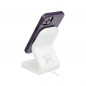 Apple iPhone 14 Pro Coque Leather Mag Cover Élégant  MagSAFE  Violet foncé