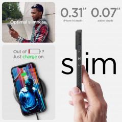 Apple iPhone 14 Plus Coque Spigen  Liquid Air Noir mat