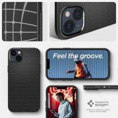 Apple iPhone 14 Plus Coque Spigen  Liquid Air Noir mat