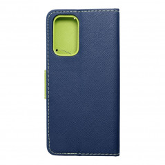 Samsung Galaxy A23 5G Portefeuilles Fancy Book Marine / Citron vert