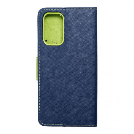 Samsung Galaxy A23 5G Portefeuilles Fancy Book Marine / Citron vert