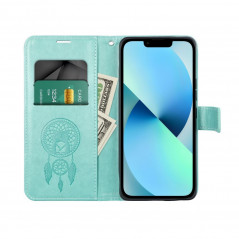 Samsung Galaxy S23 Plus 5G Portefeuilles MEZZO Book Capteurs de rêve  Vert