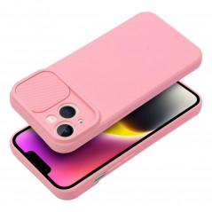 Apple iPhone 14 Coque Slide Rose clair