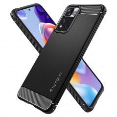 XIAOMI Redmi Note 11 Pro Plus 5G Coque Spigen Armor Fibre de carbone, Élégant  Noir